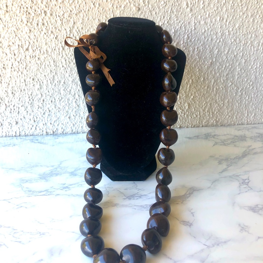 Kukui  Nut Lei Necklace Hawaiian/Hawaii